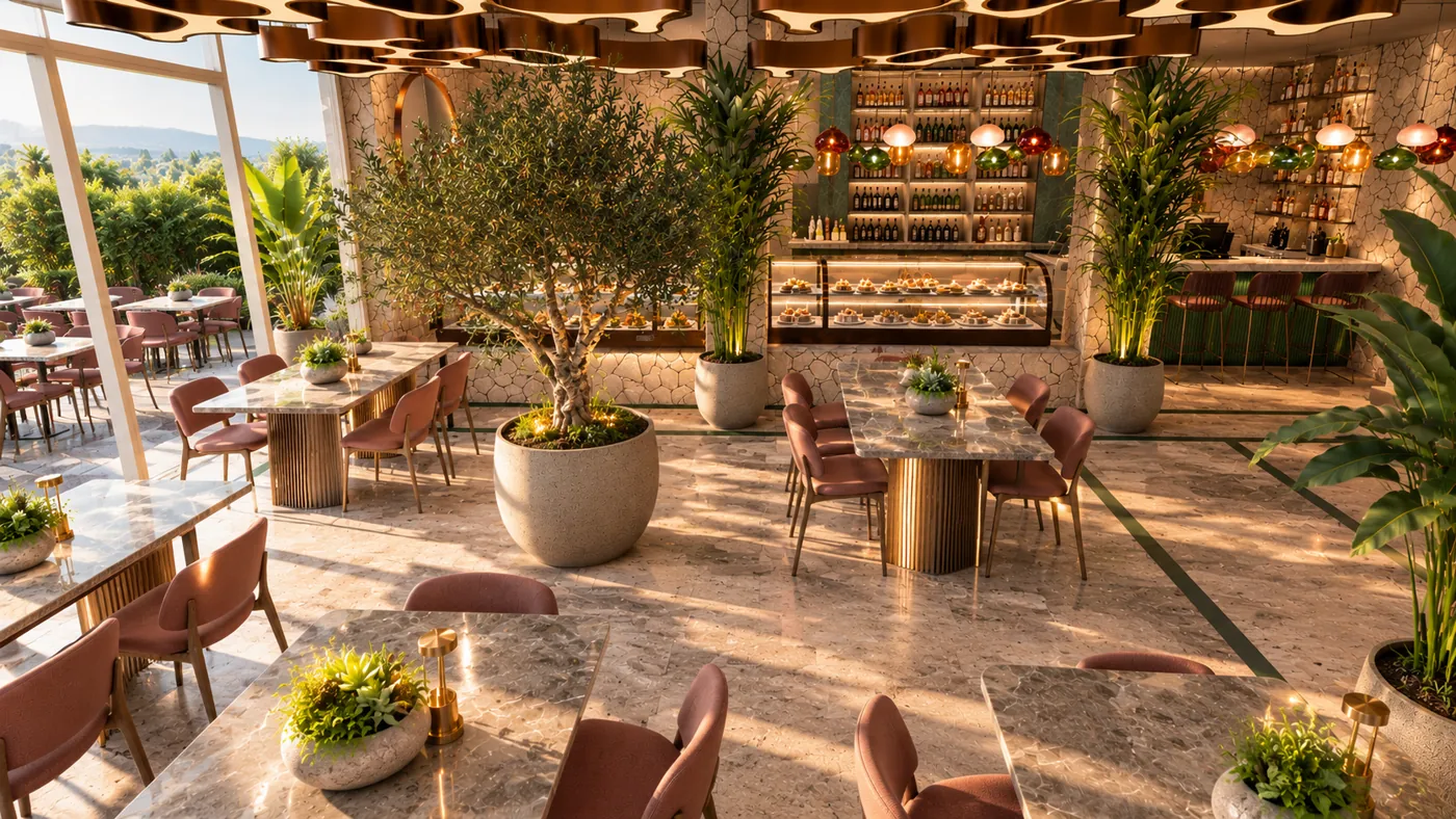 İç Mekân Restoran Tasarımı tasarım görseli